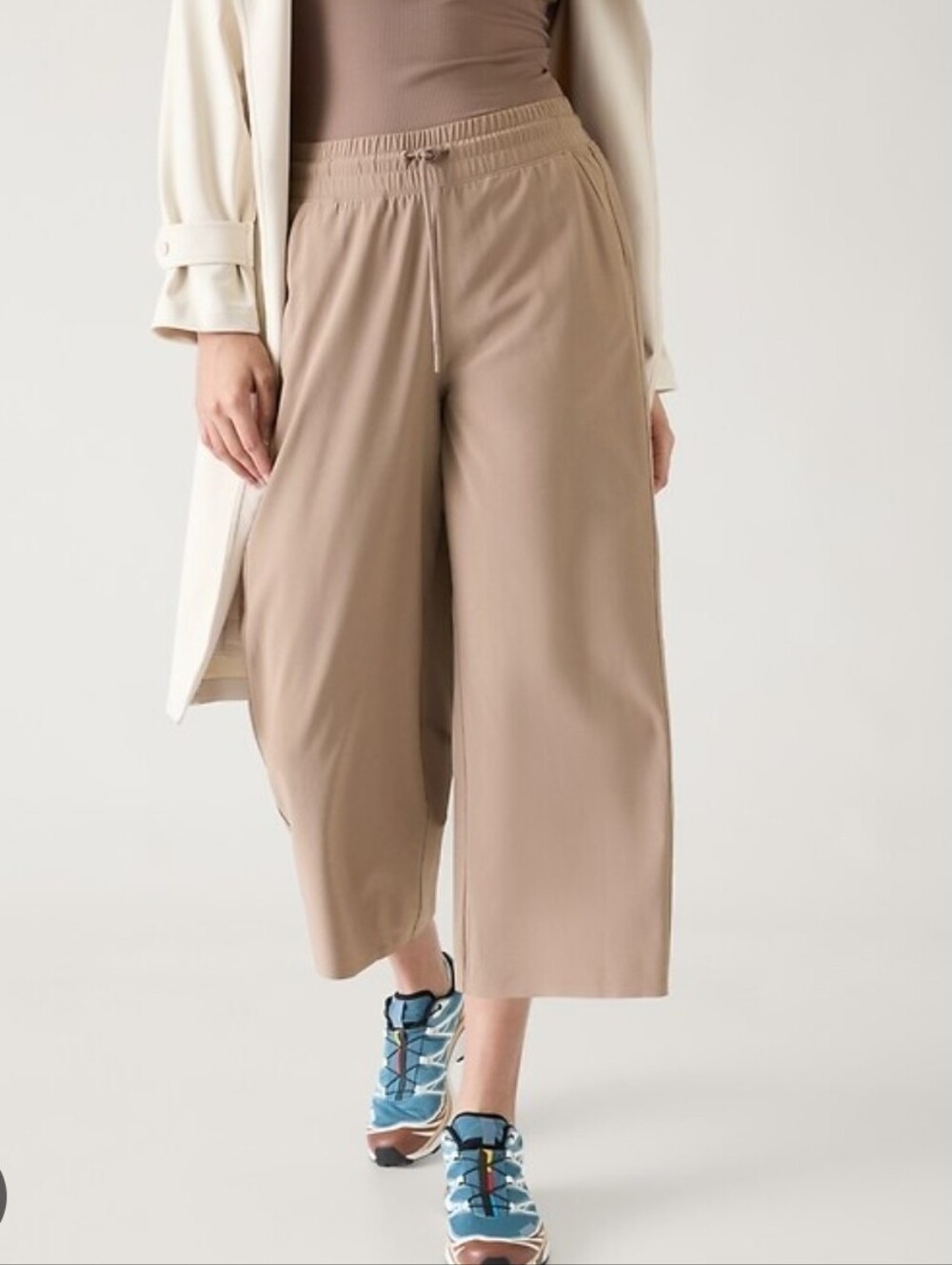 Athleta Avenue Wide Leg Crop Pants Size 10